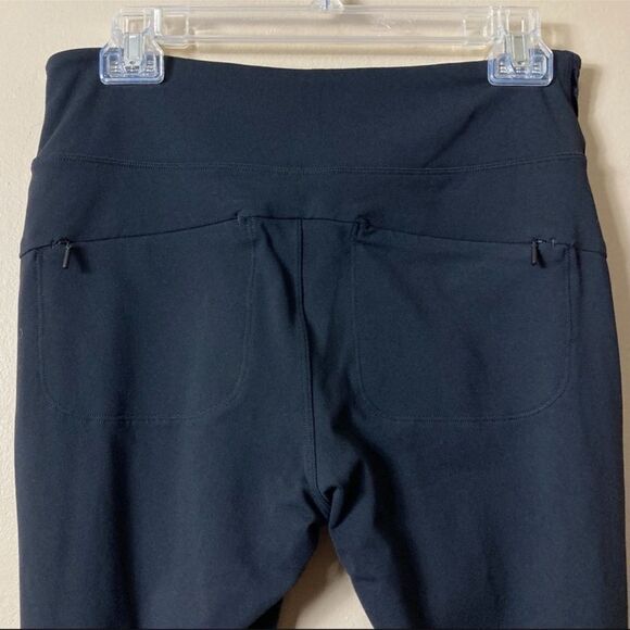 Athleta Velvet Stripe Black Metro Tux Pant Leggings S - Picture 9 of 9